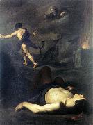 NOVELLI, Pietro Cain and Abel she oil painting